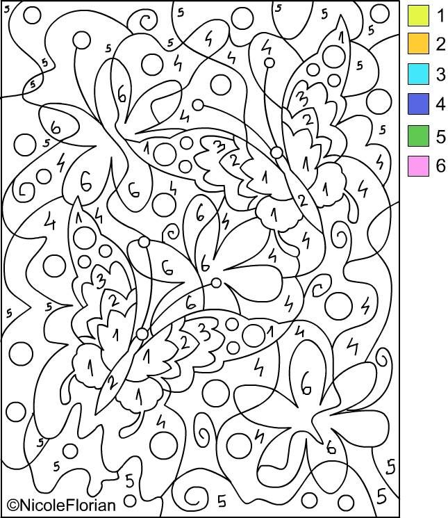 Free Printable Paint By Numbers For Adults Coloring Home