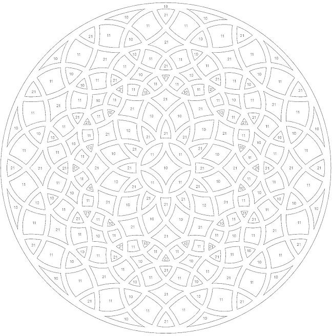 Geometric ColorByNumber Mandala Coloring Pages Colouring Geometric ColorByNumber Mandala Coloring Pages Colouring
