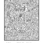 Get This Hard Color By Number Pages For Adults PK73L