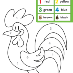 Good Morning Mr Rooster Worksheet Color By Number