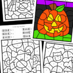 Halloween Color By Number Totschooling Toddler