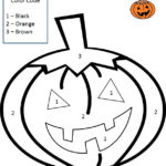 Halloween Color By Number Worksheet Pre made Math