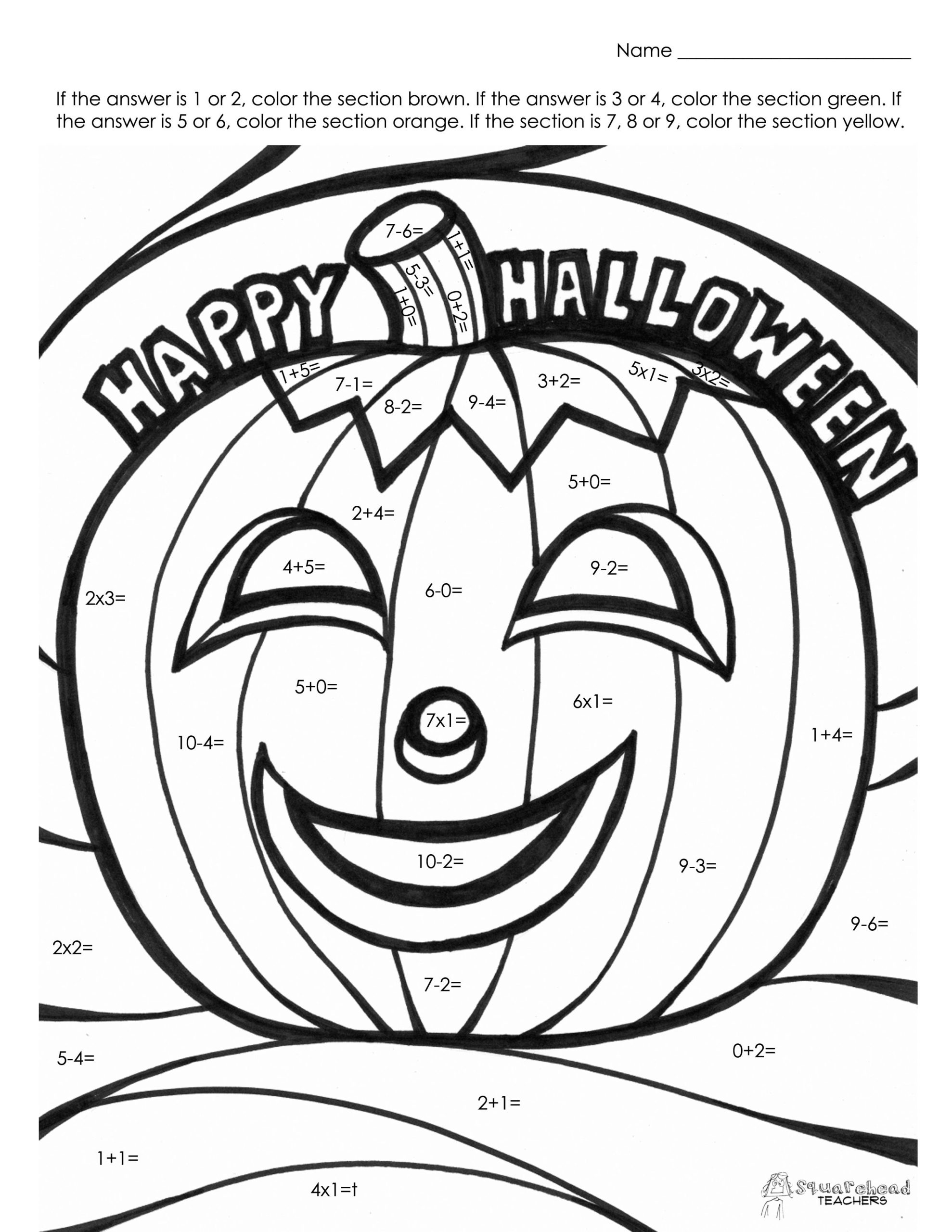 Halloween Color By Numbers Coloring Home Halloween Color By Numbers Coloring Home