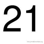 Images Of Numbers 21 Printable Number 19 Printable