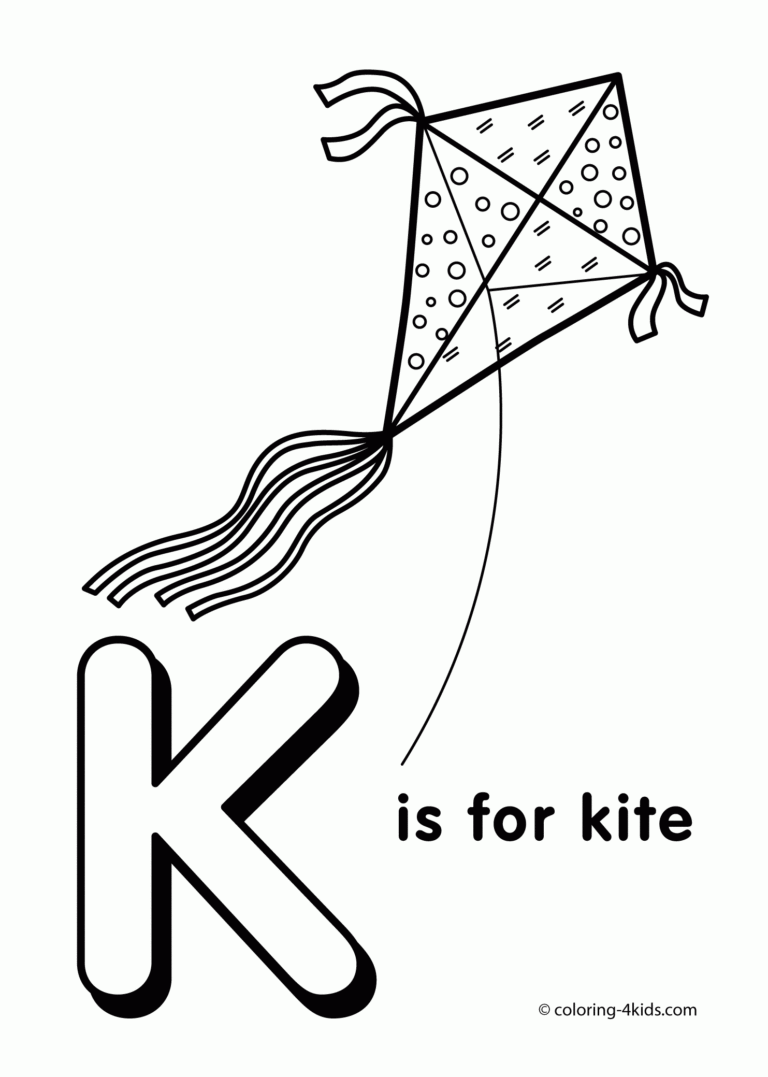 Letter K Coloring Pages Alphabet Coloring Pages K Letter