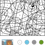 Lion Color By Number Free Printable Coloring Pages
