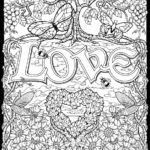 Love Color By Number Coloring Pages Adult Coloring