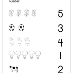 Match Numbers Worksheet For Preschool NumbersWorksheet