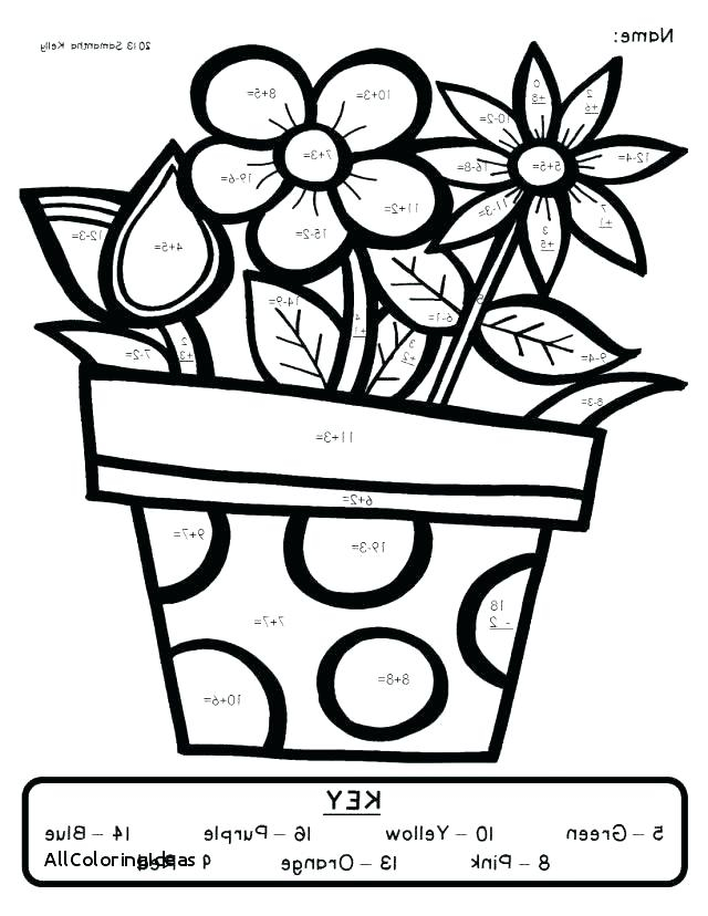 Math Coloring Sheets 2nd Grade | Color by Number Printable