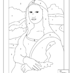 Mona Lisa Coloring Page Printable Mona Lisa Drawing Art