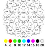 Multiplication Worksheet color by number 1 Hess Un Academy