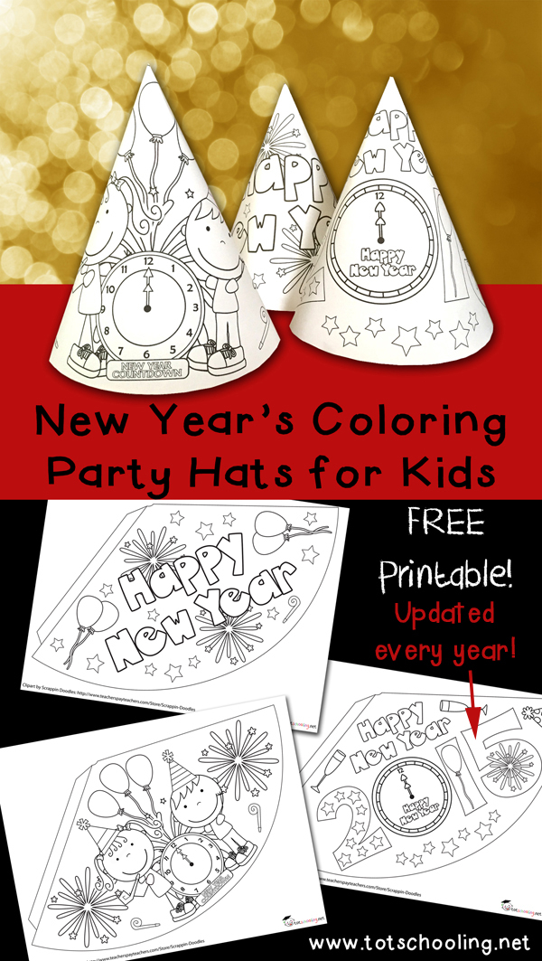 New Year s Color By Number Totschooling Toddler 