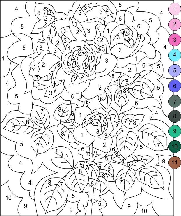 Nicole s Free Coloring Pages COLOR BY NUMBER Free