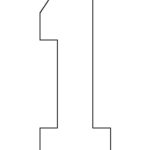 Number 1 Pattern Use The Printable Outline For Crafts