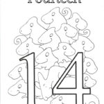 Number 14 Coloring Page At GetColorings Free