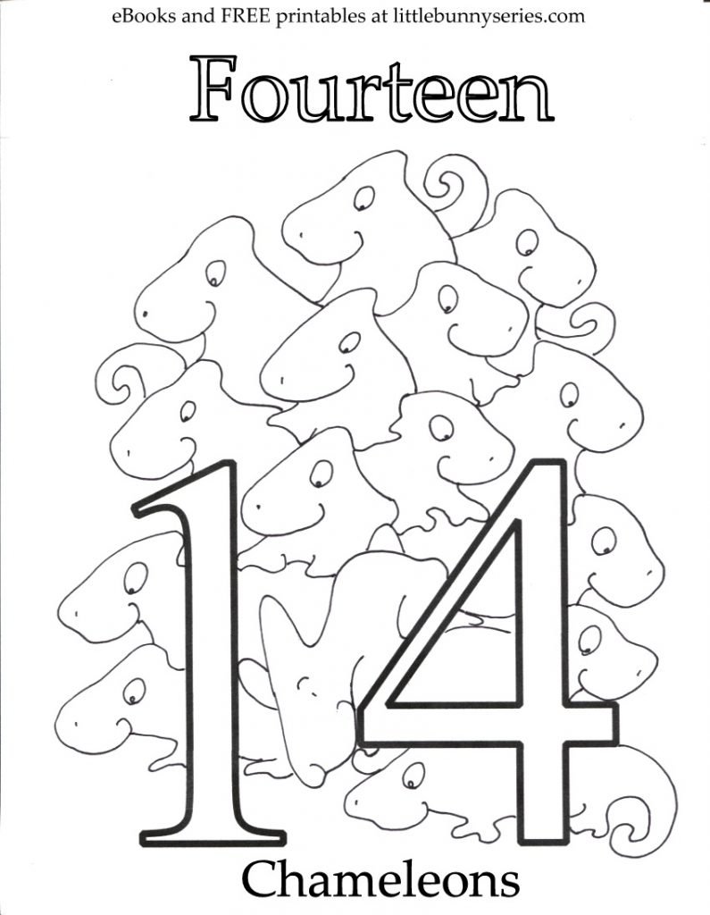 Number 14 Coloring Page At GetColorings Free 