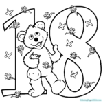 Number 18 Coloring Page At GetColorings Free