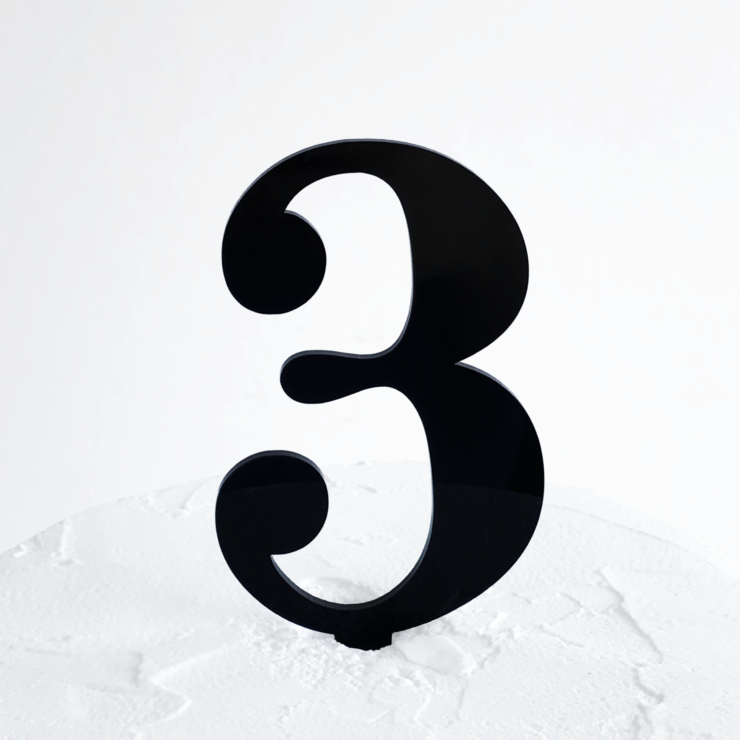 Number 3 Cake Topper SANDRA DILLON DESIGN Number 3 Cake Topper SANDRA DILLON DESIGN
