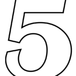 Number 5 Coloring Page Free Printable Coloring Pages