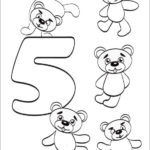 Number 5 Five Coloring Page Coloring Pages