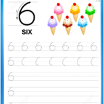 Number 6 Handwriting Practice Worksheet Free Printable