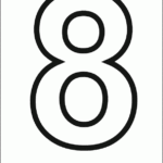 Number 8 Number Template Printable Large Printable