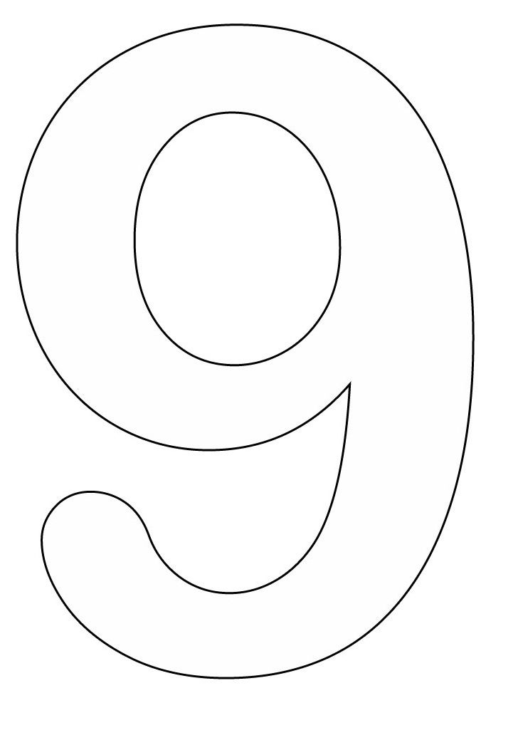 Number 9 Coloring Pages Coloring Pages For Kids Kids 