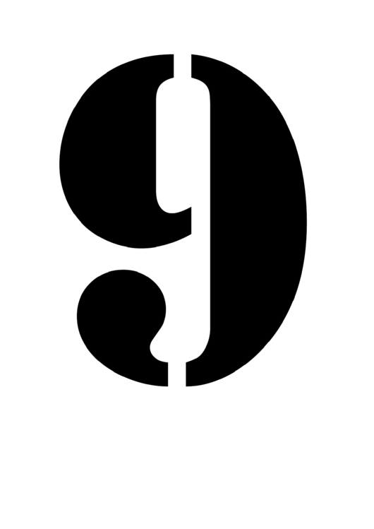 Number 9 Stencil Template Printable Pdf Download Number 9 Stencil Template Printable Pdf Download
