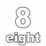 Number Eight Coloring Page A Free Math Coloring