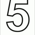 Number Five Printable Template Printable Numbers