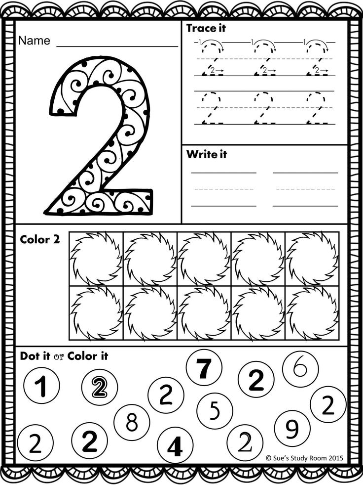 Number Recognition Worksheets Preschool Numbers Number 