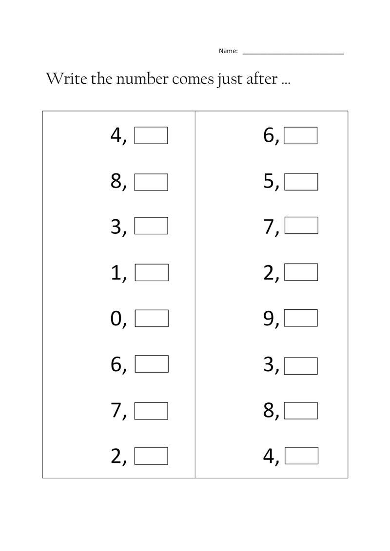 Number Worksheets For Preschool Printable Coloring Sheets
