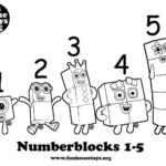 Numberblocks 1 T0 5 Printable Coloring P Numbers