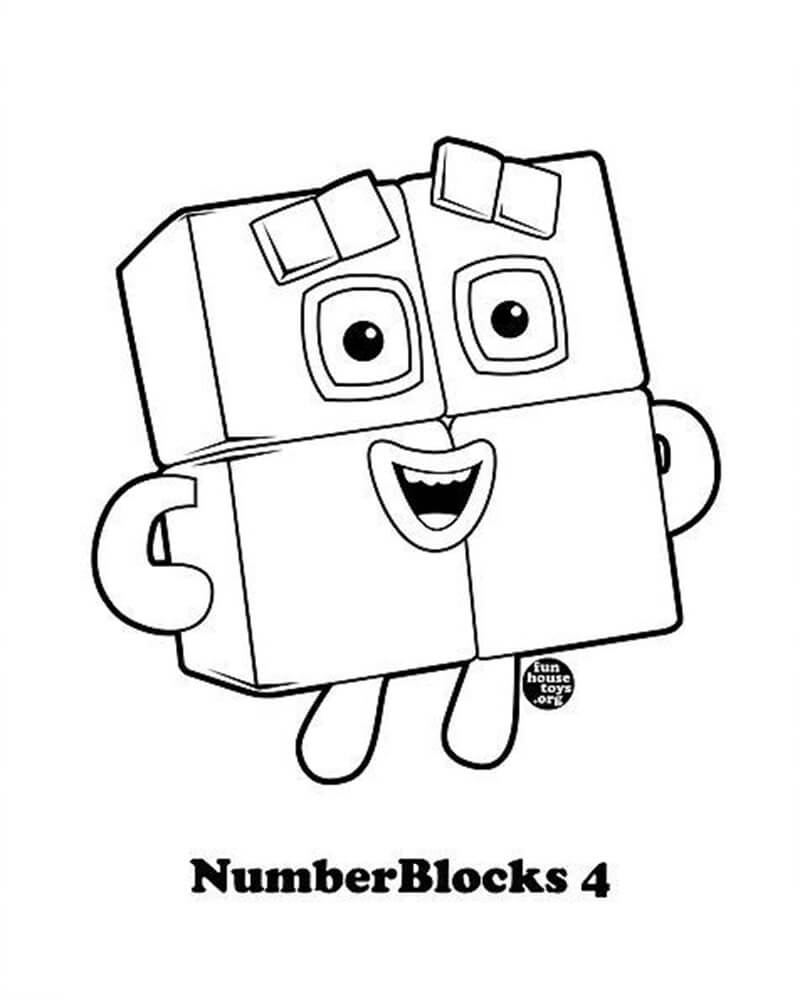 Numberblocks 10 Coloring Page Free Printable Coloring 