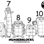 Numberblocks 6 T0 10 Printable Coloring Fun Printables