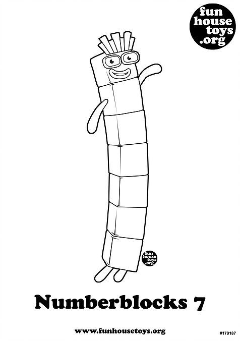 Numberblocks 7 Printable Coloring Page Coloring For Kids Numberblocks 7 Printable Coloring Page Coloring For Kids