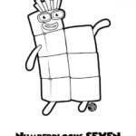 Numberblocks 7 Printable Coloring Page j Coloring Pages