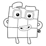 Numberblocks 9 Printable Coloring Page