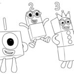 Numberblocks Coloring Pages Coloring Home