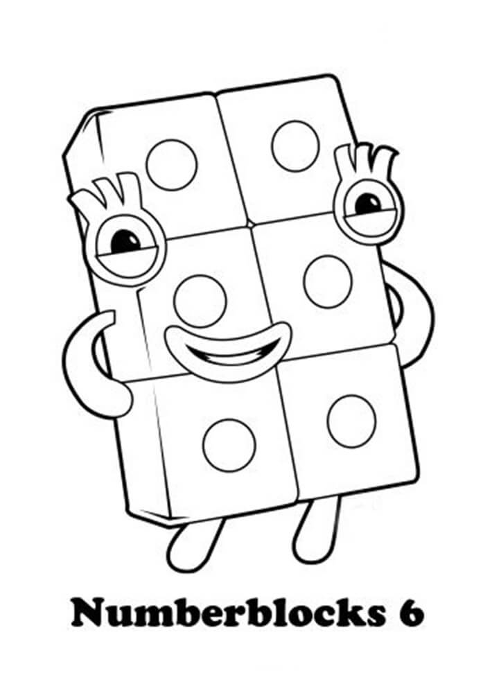 Numberblocks Coloring Pages Coloring Home