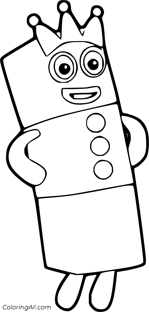 Numberblocks Coloring Pages ColoringAll