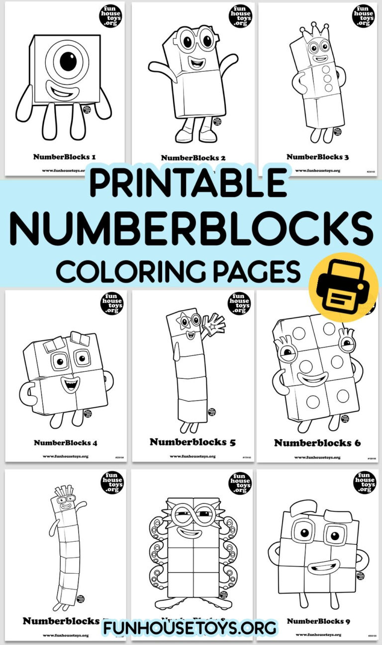 Numberblocks Coloring Pages For Kids Fun Printables For