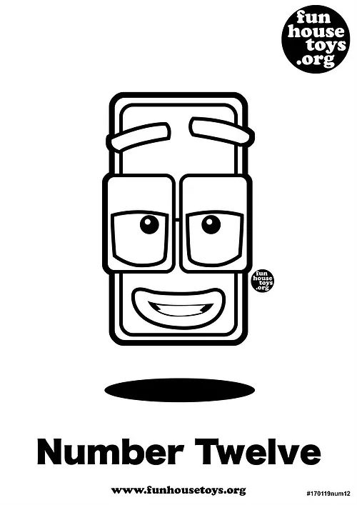 Numberblocks Twelve Printable Coloring P Numberblocks Twelve Printable Coloring P