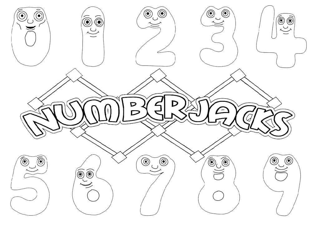 Numberjacks Coloring Page Free Printable Coloring Pages 