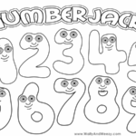 Numberjacks Drawing Coloring Video And Downloadable