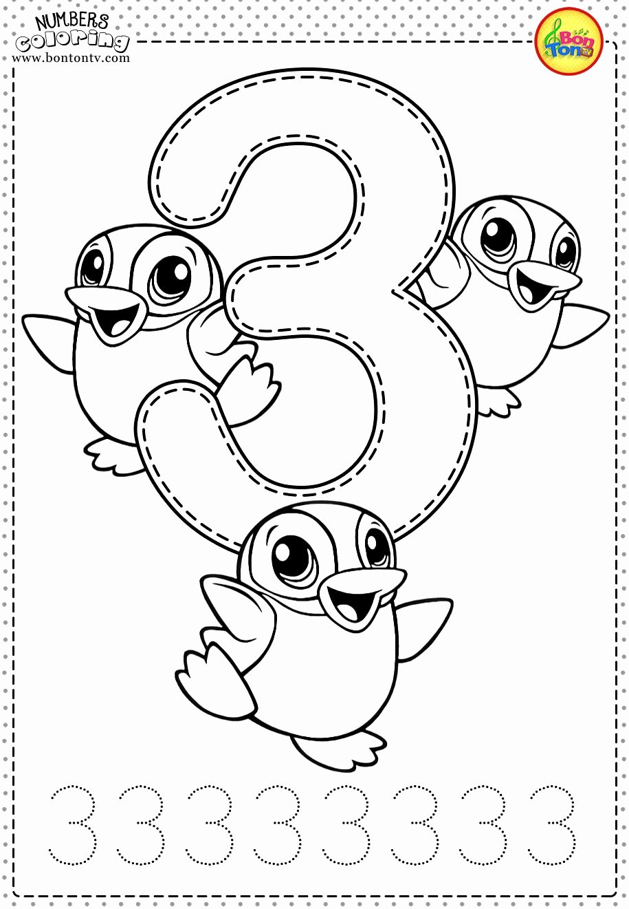 Numbers 1 10 Coloring Pages Coloring Home