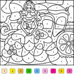 Princess Color By Number Free Online Coloring Coloring
