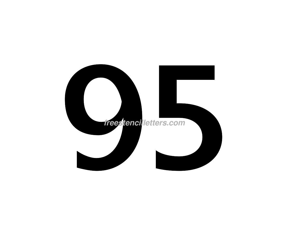 Print Number 95 Letter Stencil Free Stencil Letters Print Number 95 Letter Stencil Free Stencil Letters