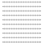 Printable Blank Number Line Templates For Math Students