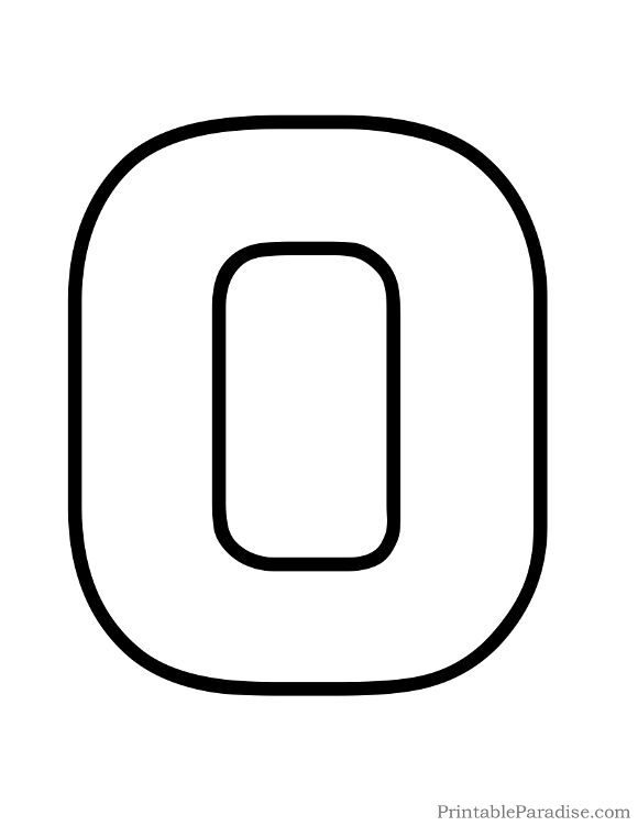 Printable Bubble Number 0 Outline Bubble Letters Printable Bubble Number 0 Outline Bubble Letters